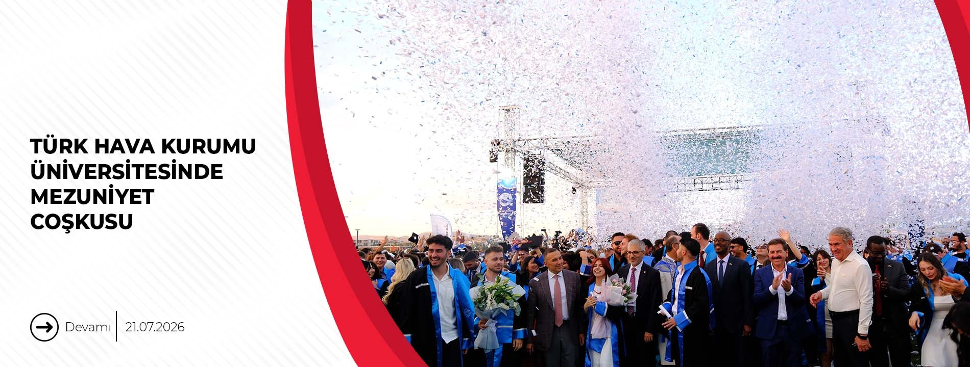 TÜRK HAVA KURUMU ÜNİVERSİTESİNDE MEZUNİYET COŞKUSU